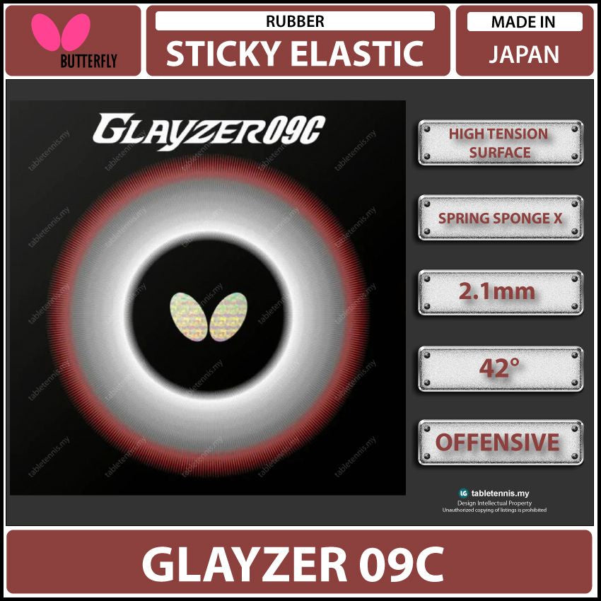 Butterfly glayzer 09c table tennis rubber
