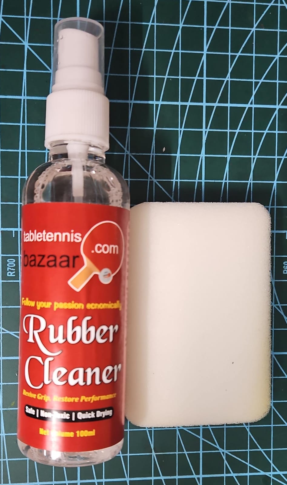 Table tennis bazzar table tennis rubber cleaner (spray) with sponge