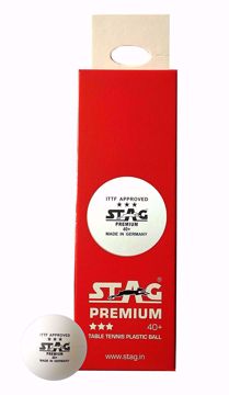 Picture of Stag Premium 40+ 3 Star Table Tennis Balls, Pack of 3
