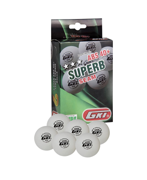 Picture of GKI Superb 3 Star ABS Plastic 40+ Table Tennis Ball, Pack of 6