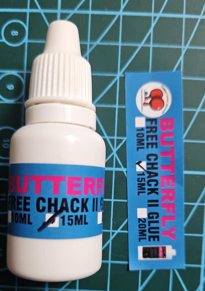 Butterfly Free Chack Glue - Repacked 10ml/15ml/20ml/30ml/50ml Bottle with sponge