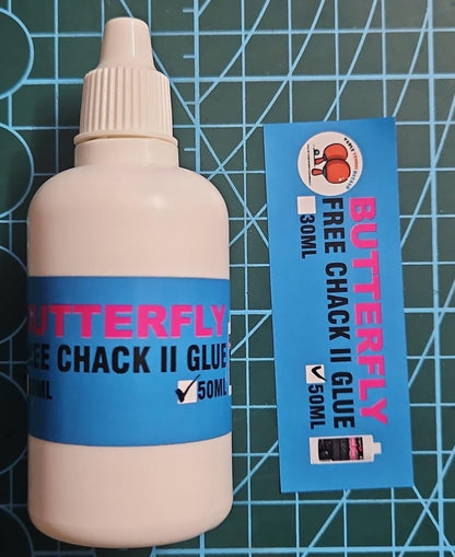 Butterfly Free Chack Glue - Repacked 10ml/15ml/20ml/30ml/50ml Bottle with sponge