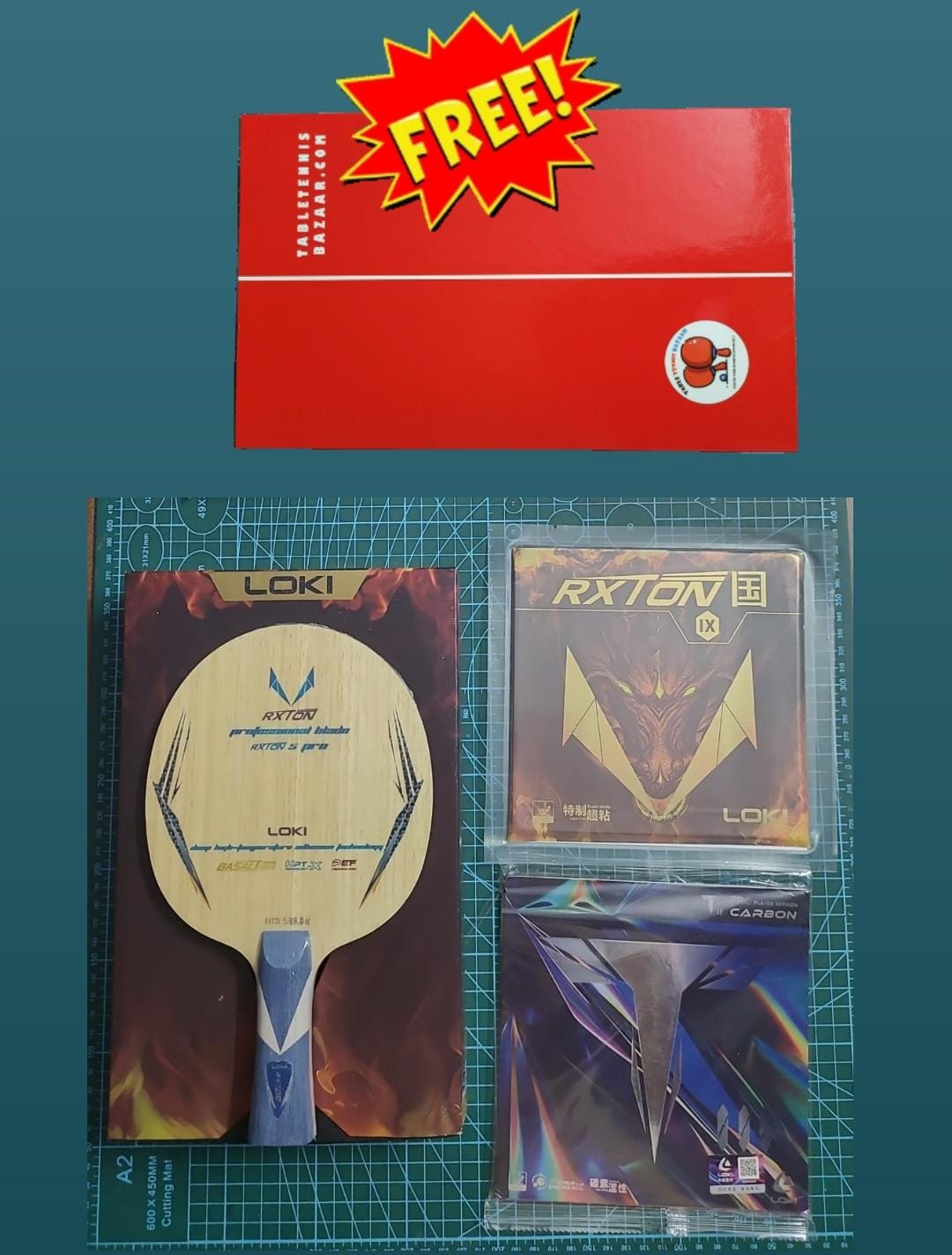 Loki Rxton V Loki rxton 5pro custamized blade – Table Tennis Bazaar