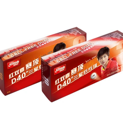 Dhs d40+ 3 star table tennis balls (pack of 10)