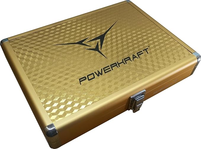 Powerkraft Table Tennis Aluminium Framed Premium Racket CASE Black