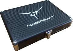 Powerkraft Table Tennis Aluminium Framed Premium Racket CASE Black