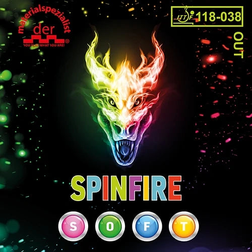 Der-materialspezialist SPINFIRE SOFT Table Tennis Rubber 2.1mm