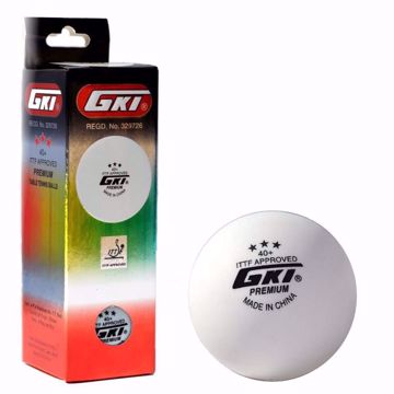 Picture of GKI Premium 3 Star 40+ Table Tennis Balls
