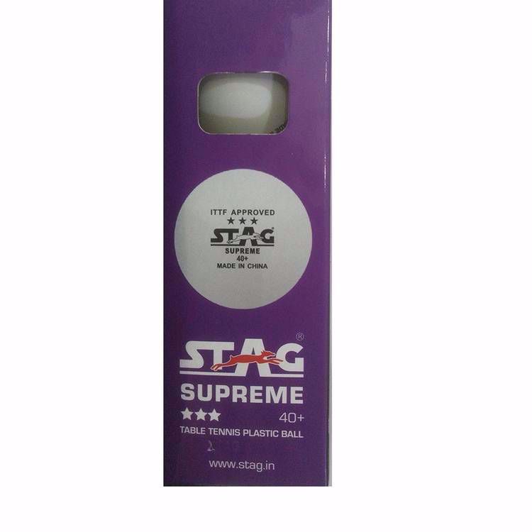 Stag Supreme 40+ 3 Star Table Tennis Balls