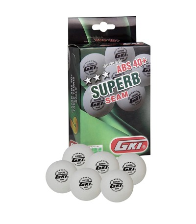 GKI Superb 3 Star ABS Plastic 40+ Table Tennis Ball