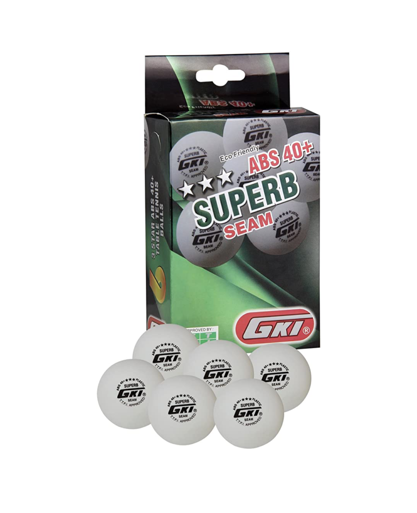 GKI Superb 3 Star ABS Plastic 40+ Table Tennis Ball